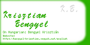 krisztian bengyel business card